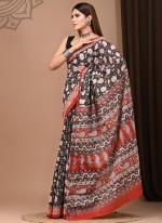 Cotton Mul Mul Multi Colour Casual Wear Printed Saree